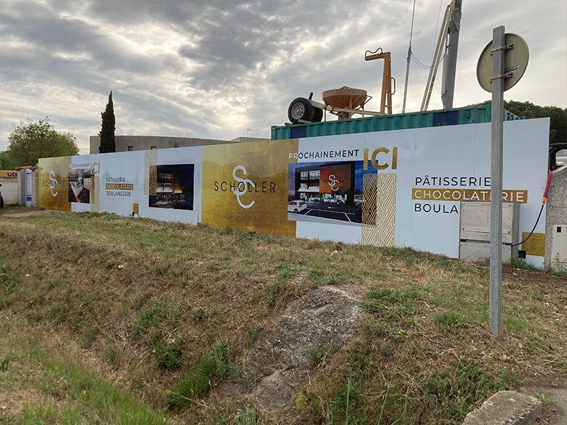 palissade chantier Montpellier